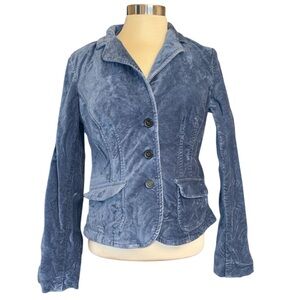 Tommy Hilfiger jacket velvet 3 button front/sleeves tailored look Size small